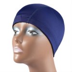 Women Spandex Wig Cap Stretch Dome Wig Caps For Women Solid Color Swim Cap Bathing Cap