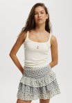 Cotton On Scoop Neck Graphic Cami - Anchor lemon Icing Stripe