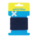 Navy Elastic Hair Bands 12-PACK