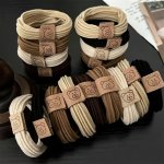 5 10 20PCS Cute Bear Elastic Hair Rings Scrunchies Hair Accessories Gifts For Girls
