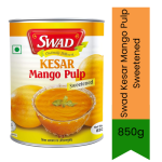 Kesar Mango Pulp Kesar Aam Ras Sweetened 850G - Perfect For Desserts Smoothies & Milkshakes Rich Alphonso-style Mango Flavor Sou