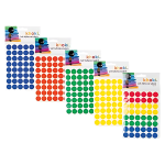 Labels Self Adhesive Round Asstd Colours