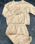 Beige Floral Tracksuit Set 4 5Y