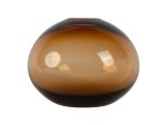Small Amber Nouveau Vase