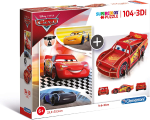 Clementoni Disney Cars 104 Piece Puzzle + 3D Model