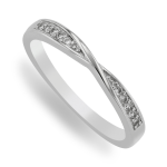 Sterling Silver & Cubic Zirconia Solitaire Anniversary Ring