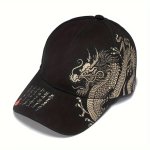 1PC Chinese Style Oriental Dragon Print Baseball Cap