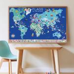 - Discovery Sticker Poster - Flags Of The World