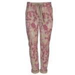 Floral Print Pants - Berry L xl