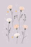 Pink Flowers - Wall Art Print - A1