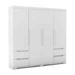 Modern Extended 4 Door Wardrobe – Available In 2 Colours