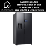 Samsung Black Bespoke Ai Side By Side 9 Ai Home Screen - 594L Water & Ice Dispenser