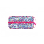 Clear Pvc Pencil Case Rainbow Pink