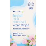 Clicks Face Wax Strips 20 Strips