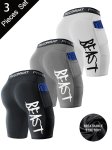Beast Pattern Men's Sports Skinny Long Boxer Briefs Shorts Breathable Comfy Quick Drying Stretchy Boxer Trunks Sports Trunks Swi