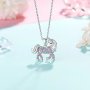 Creative And Sparkling Design Exquisite And Colorful Unicorn Pendant Necklace Fashionable And Versatile Pendant Necklace As A Birthday Party And Christmas Gift