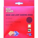 Tork Craft Sanding Disc Hook & Loop 125MM No Hole 180 Grit 10 PACK