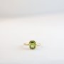Emerald Cut - Large - Peridot / Small