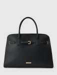 Clara Curve Buckle Tote Bag - 0 Black