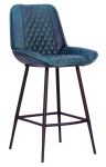 Four Corners Leather And Metal Bar Stool BS03