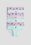 7-PACK Cotton Briefs - Purple Turquoise Multi