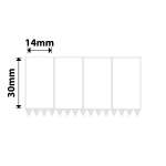 - K2 K3 - T14X22MM 4L - 4 800 Labels Per Roll - White