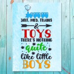 Boys: Set Of 1 - Dirt Mud Trains - A2