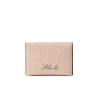 K signature Bi-fold Card Holder Wallet -nude Pink