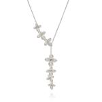 Bloom Lariat - 18KT White Gold Gold Vermeil