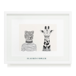 Cheetah & Giraffe Art Print