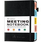 Jubtic Meeting Notebook For Work With Action Items Project Planner Work Planner For Office & Business Taking Notes Agenda Organi