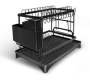 2 Layered Black Kitchen Dish And Utensil Holder Rack