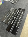 Ford Ranger Wildtrak 2012-2022 Black Anodised Scuff Plates For