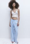 Pyjama Bottoms - Light Blue Striped