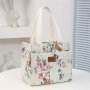 Chic Insulated Lunch Bag - Aluminum Foil Portable & Reusable For Work School Picnic Camping | Durable Polyester Rectangular Shape