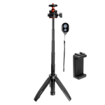 K&f Desktop Tripod Black With Extension Column And Remote KF09.128V3