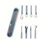 4pcs Stainless Steel Acne & Blackhead Removal Kit - Pimple Extractor Blemish Treatment Pore Cleaning Tools With Needle/Hook