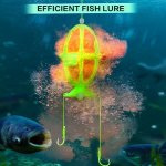 4PCS SET Snap On Design Bait Cage With 2 Hooks Bait Feeder Outdoor Fishing Tackle