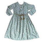 Girls Green Floral Dress