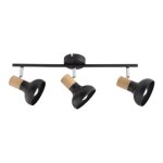 Bright Starts Bright Star Wood & Steel Black Spotlight Trio