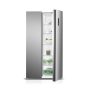 Univa 442L Side By Side Fridge Metallic UFF2570M