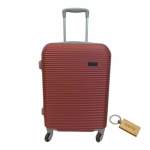 Smte Durable Elegance: Abs Suitcasel Large 75CM With Smte Keyring 1 Piece Red With Keychain