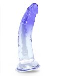Deep-in Clear Stone 6 5 Inch Pvc Dong With Suction Cup
