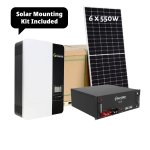 5KVA Growatt & 5.1KW Hinaess Lithium With 6 X 550W Solar Panels