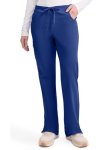 Dickies Women's Signature Mid Rise Drawstring Scrubs Cargo Pant Galaxy Blue Medium