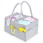 4AKID Grey Felt Nappy Organizer Caddy