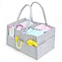 4AKID Grey Felt Nappy Organizer Caddy