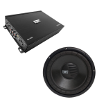 Online Exclusive Kbt Bass Upgrade Combo S4-1000 4-CHANNEL Amplifier + SGT-104S 10 Subwoofer + Amplify Your Existing Speakers
