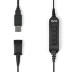 Snom USB Quick Release Adapter For A100M A100D And PC – Integrated Volume And Call Buttons.