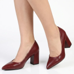 Madison Patricia Block Heel Court - Wine - 8
